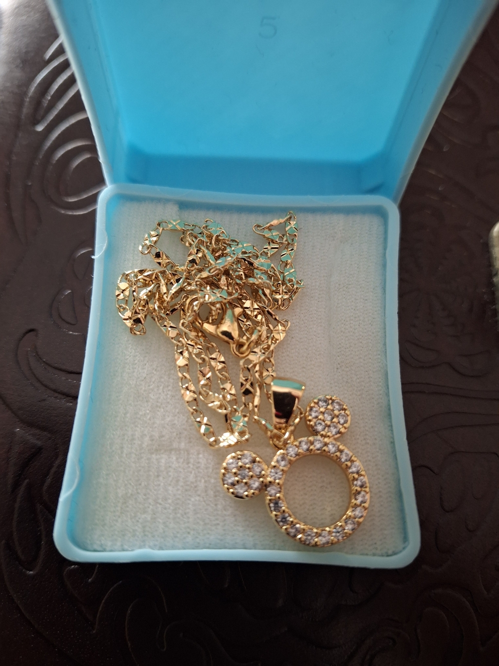 Minnie Mouse Gold Plated Necklace
